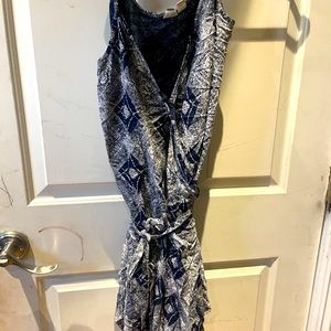 Roxy v-neck summer blue dress